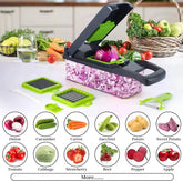 16/25 in 1 Multifunctional Vegetable Chopper Handle Food Grate Food Chopper Vegetable Slicer Dicer Cut Kitchen Items cocina tool  Adomoo
